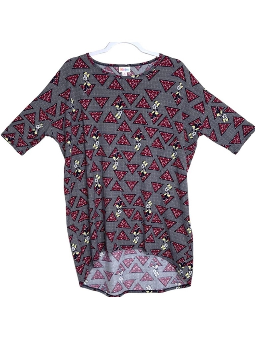 Lularoe Disney Irma Top Minnie Mouse Geometric Relaxed Casual Stretch Size M